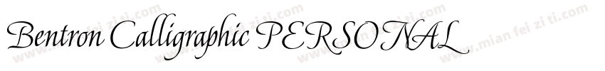 Bentron Calligraphic PERSONAL Regular字体转换
